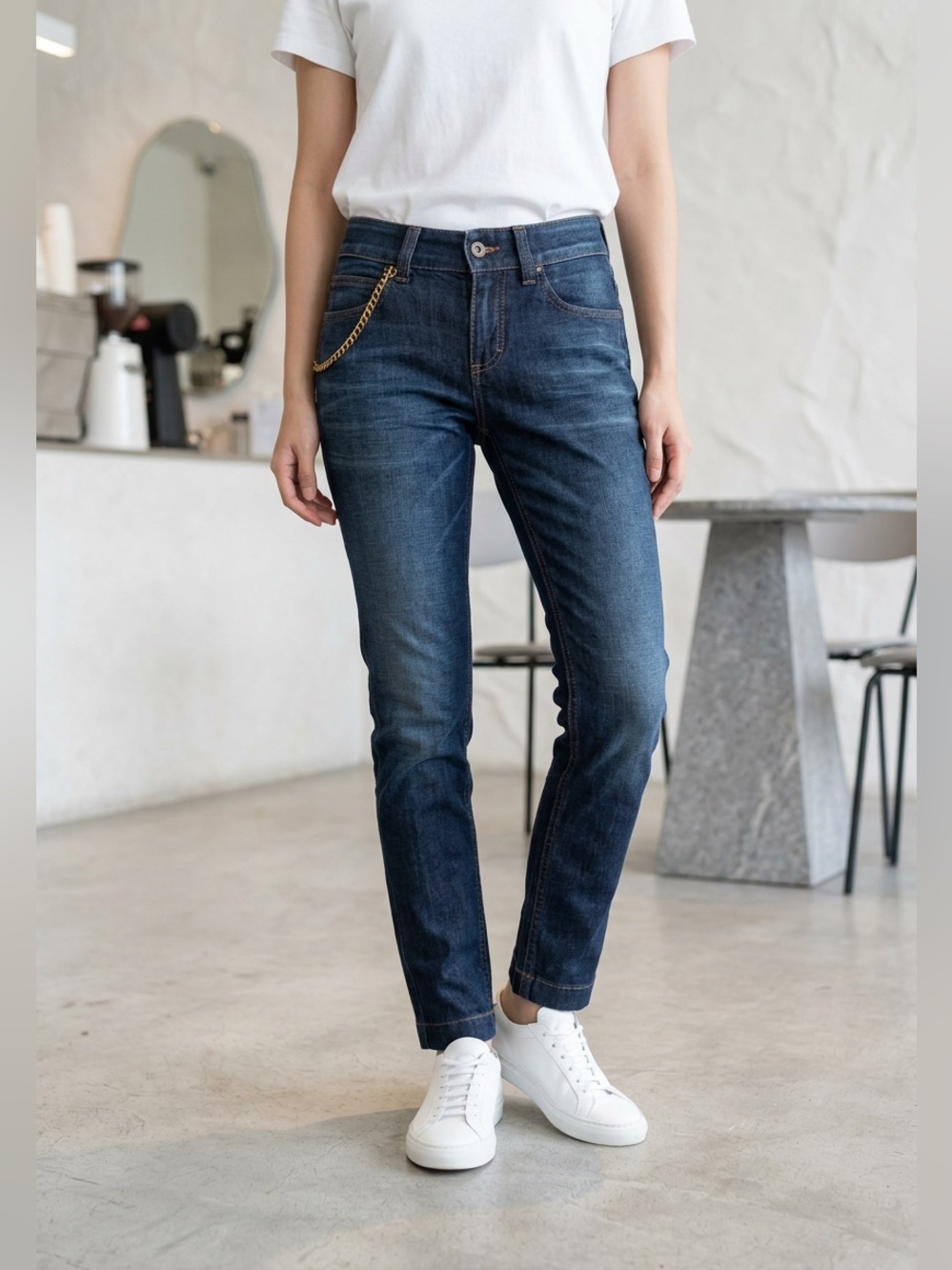 Gucci Indigo Slim Straight Jeans